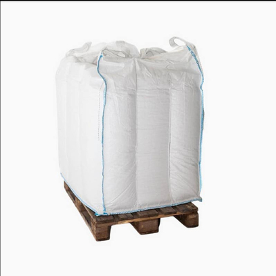 2 टन सफेद Fibc टन बैग स्क्वायर के साथ स्कर्ट कवर / अंदर चकरा देना