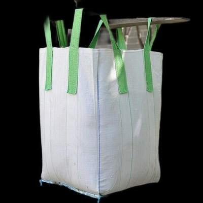 110 * 110 * 110 सेमी व्हाइट बिल्डिंग रेत थोक बैग वजन 1500 किलो पलस्तर रेत के लिए