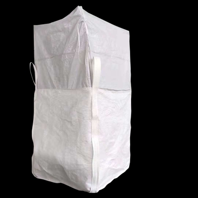 प्रवाहकीय पॉलीप्रोपाइलीन बैग थोक FIBC पुनर्नवीनीकरण सफेद बुना बोरे Antiwear