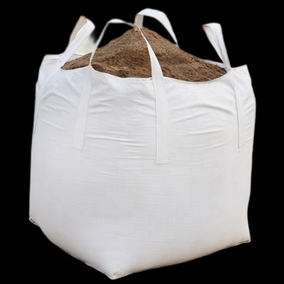100cm * 100cm * 100cm रासायनिक थोक बैग बंधनेवाला स्थिर भारी शुल्क प्रदर्शन बुनना