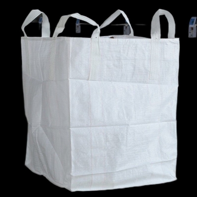 बुना हुआ FIBC बिल्डिंग सैंड बल्क बैग डम्पी और सिलिका के लिए शुद्ध सफेद;