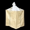 पीला OEM ग्रेनाइट धूल हैवी ड्यूटी बल्क बैग 1 टन टोट बैग क्रॉस बॉटम